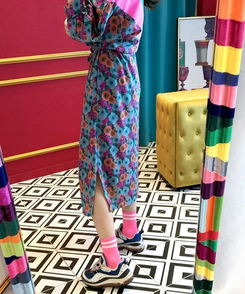 Floral Hoodie Dress